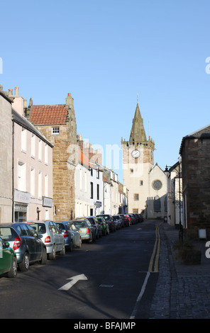 Pittenweem street scene fife scozia novembre 2009 Foto Stock