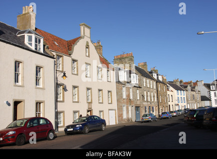 Pittenweem street scene fife scozia novembre 2009 Foto Stock