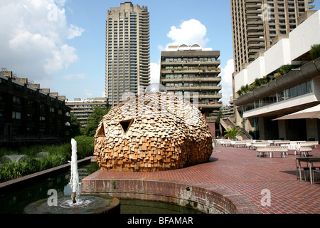 Padiglione presso il Barbican Centre di Londra da Heather & Ivan Morison Foto Stock