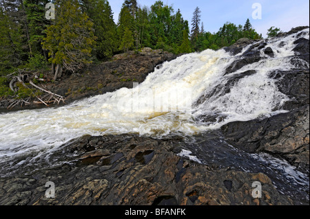 New Scenic 5 posti ad alta Cade vicino a Wawa Ontario Canada Lake Superior Circle Tour e il villaggio di fiume Michipicoten Foto Stock