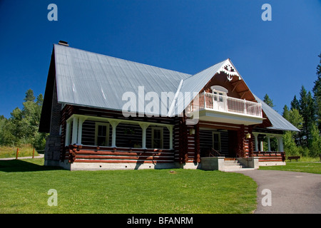 Il Grande cade Inn si trova a Isola parco vicino superiore di Mesa Falls, Idaho, Stati Uniti d'America. Foto Stock