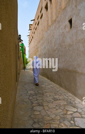 Area Bastakia Bur Dubai Foto Stock