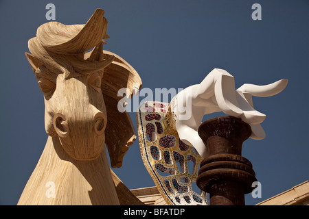 Opera d'arte per Las Hogueras de san juan festival, Alicante Foto Stock