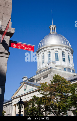 Marche Bonsecours nella vecchia Montreal Canada Foto Stock