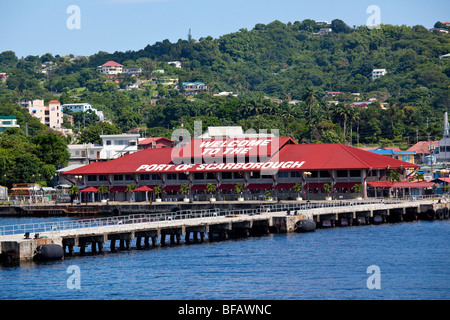 Porto di Scarborough su Tobago Foto Stock
