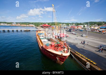 Porto di Scarborough su Tobago Foto Stock
