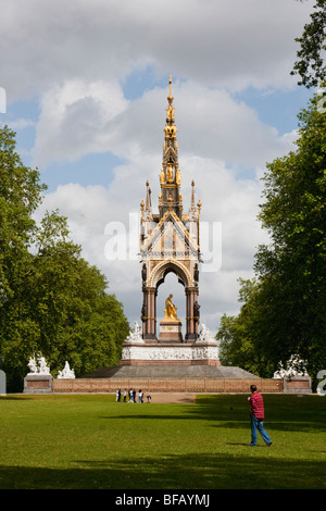 L'Albert Memorial in Hyde Park, Inghilterra Foto Stock