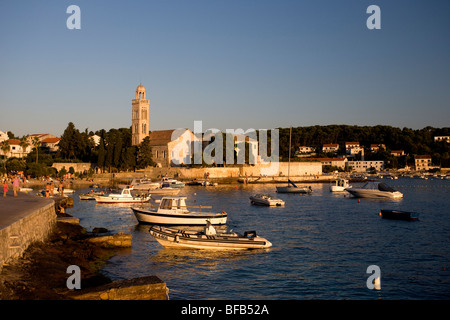 Monastero francescano, la citta di Hvar, Croazia Foto Stock