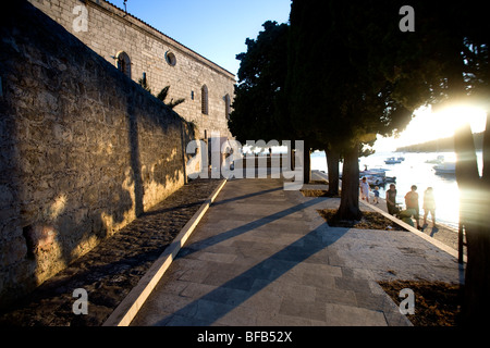 Monastero francescano, la citta di Hvar, Croazia Foto Stock