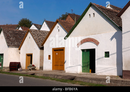 Villanykovesd cantine (vill nyk vesd pince ), Villany ( vill ny ) Ungheria. Foto Stock