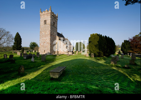 Chiesa della Santa Trinità, Little Ouseburn, North Yorkshire. Foto Stock