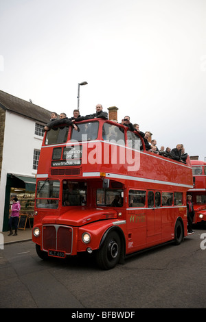 La Brawn GP Team Parade Brackley Northamptonshire novembre 9 2009 Foto Stock