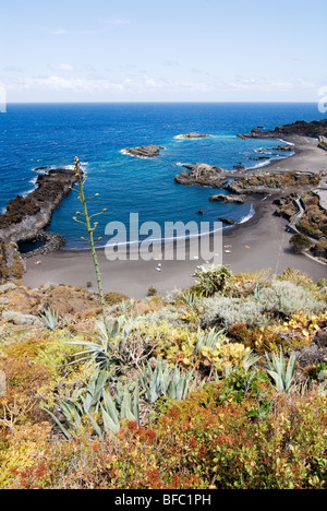 Playa de Los Cancajos su La Palma Isole Canarie Spagna. Foto Stock