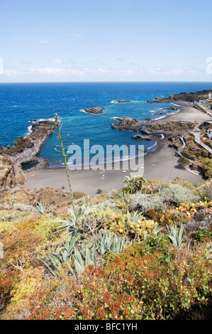 Playa de Los Cancajos su La Palma Isole Canarie Spagna. Foto Stock