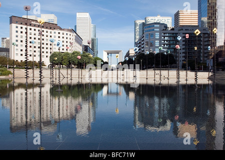 Bassin Tarkis - la defense - Parigi - Francia Foto Stock