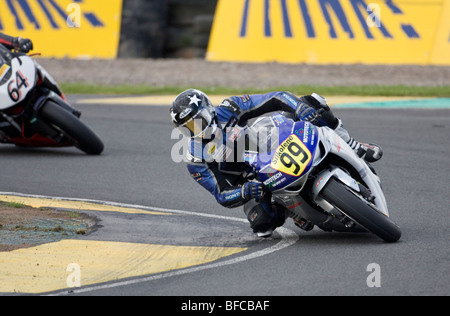 David Haire - DHR Racing Honda Honda CBR1000RR Fireblade - British Superbike 2009 - Knockhill, Scozia Foto Stock