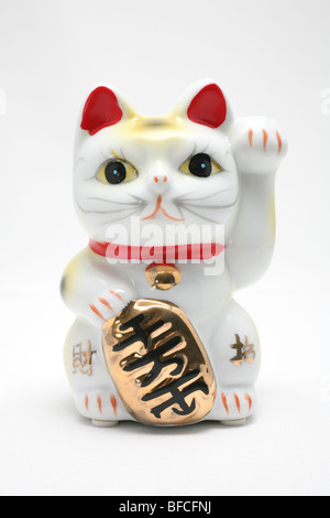 Un Cinese lucky cat Foto Stock