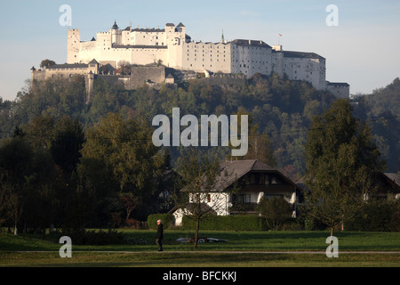 La fortezza Hohensalzburg di Salisburgo, Austria Foto Stock