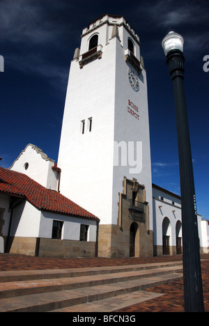 Il deposito di Boise, un pensionato della Union Pacific Railroad Station, è un punto di riferimento a Boise, Idaho. Foto Stock