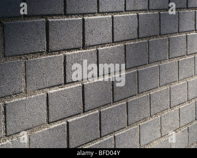 Parete di blocchi in calcestruzzo Foto Stock