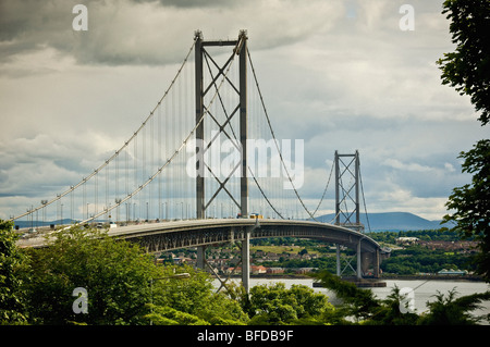 Forth Road Bridge in Scozia Foto Stock