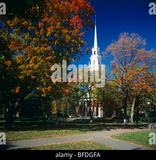 La Chiesa commemorativa dell'Università di Harvard è sull'Università di Harvard campus in Cambridge nella città di Boston. Esso è stato costruito Foto Stock