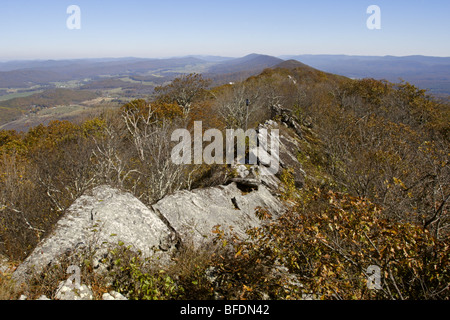 Vista da Hanging Rock Raptor Observatory Foto Stock