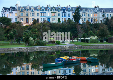 Il Mooragh Park Ramsey Isola di Man Foto Stock