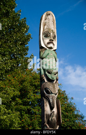 Kik-frassineti Totem Park, Wrangell, Alaska Foto Stock