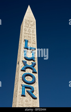 Las Vegas - Luxor hotel casino - Pyramid pilastro Foto Stock