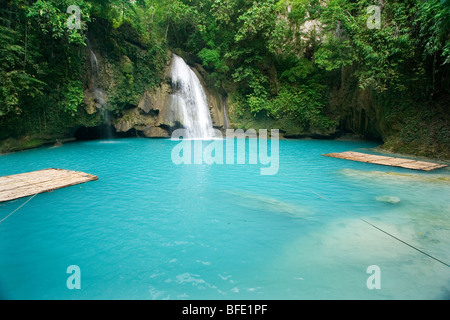 Kawasan cade in Badian è uno dei top attrazione naturale di Cebu. Foto Stock