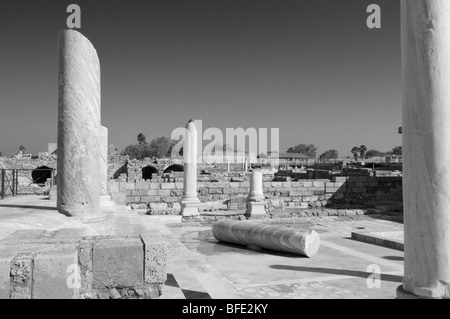 Bagni pubblici rovine romane di Ceasarea Israele Foto Stock