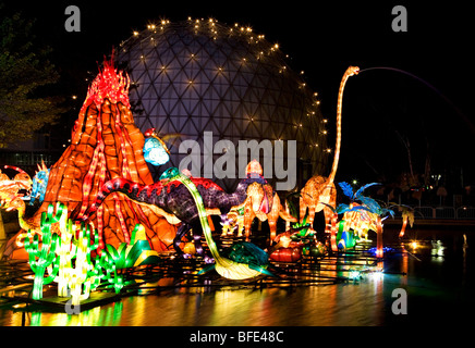 Ontario Place cinese durante la festa delle lanterne, Toronto, Ontario, Canada Foto Stock