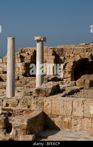 Gli amministratori di romano casa,Ceasarea Israele Foto Stock