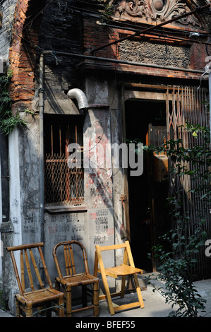 Casa Shikumen in Cina a Shanghai. 19-ott-2009 Foto Stock