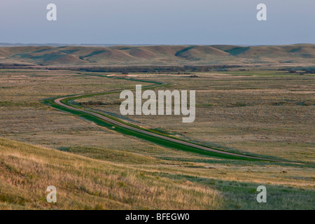 Il paesaggio del francese sulla Valle del fiume nel blocco West di praterie National Park, Saskatchewan, Canada Foto Stock