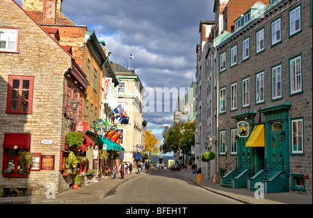 Rue St Louis, Quebec City, Quebec, Canada Foto Stock