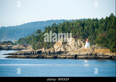 Case di luce lungo il Canada la linea costiera Foto Stock