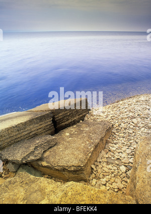 La Cava", Hecla-Grindstone Parco Provinciale sul Lago Winnipeg, Manitoba, Canada Foto Stock