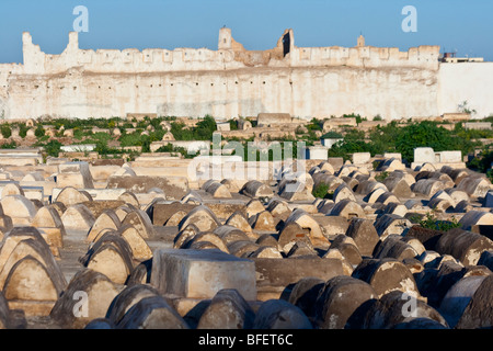 Ha Chayim Ha Yehudim Cimitero Ebraico in Marrakech Marocco Foto Stock