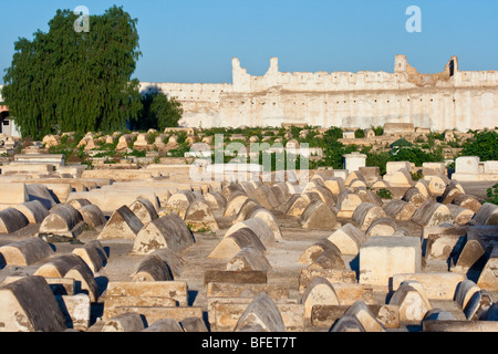 Ha Chayim Ha Yehudim Cimitero Ebraico in Marrakech Marocco Foto Stock