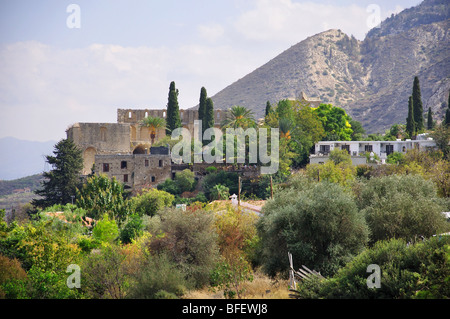 Bellapais Abbey, Bellapais, Kyrenia District, la parte settentrionale di Cipro Foto Stock