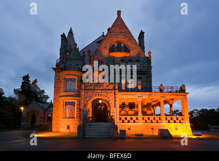 Craigdarroch Castle un epoca vittoriana mansion costruita dal barone di carbone Robert Dunsmuir nel 1890s include oltre 4 piani e 39 camere. c Foto Stock