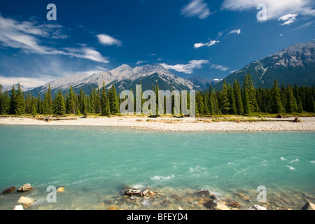 Fiume Kootney, Kootney National Park, British Columbia, Canada, montagne Foto Stock