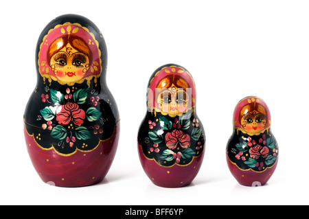 Matrioshkas - Bambole russe Foto Stock