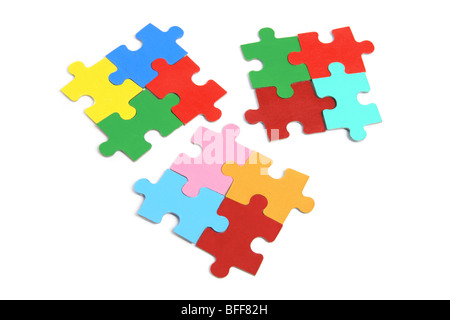 Puzzle di pezzi Foto Stock