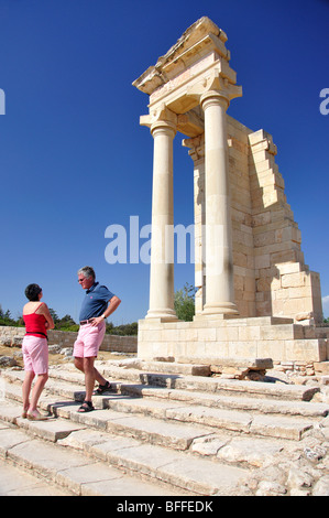 Tempio di Apollo, il santuario di Apollo Hylates, Kourion, Distretto di Limassol, Cipro Foto Stock
