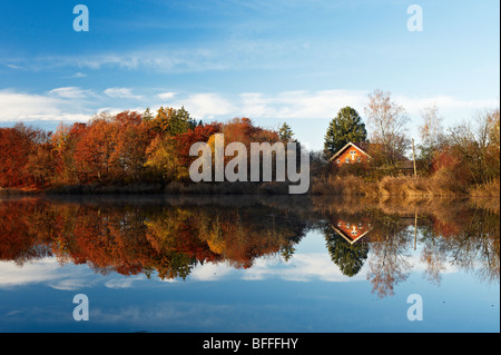 Moorsee bei Widdersberg, Herrsching am Ammersee, Oberbayern, Deutschland Foto Stock