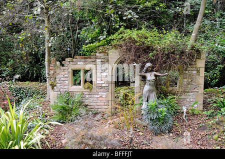 Wookey Hole giardino fiabesco, Somerset, Regno Unito Foto Stock