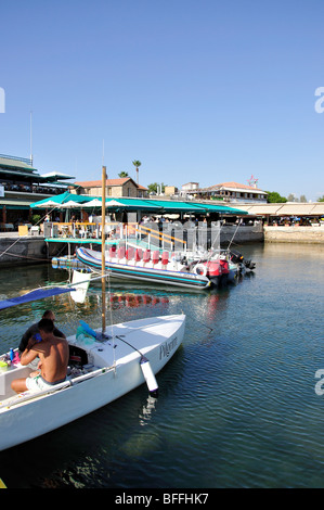 Porto di Pafo e Pafos, Distretto di Paphos, Cipro Foto Stock